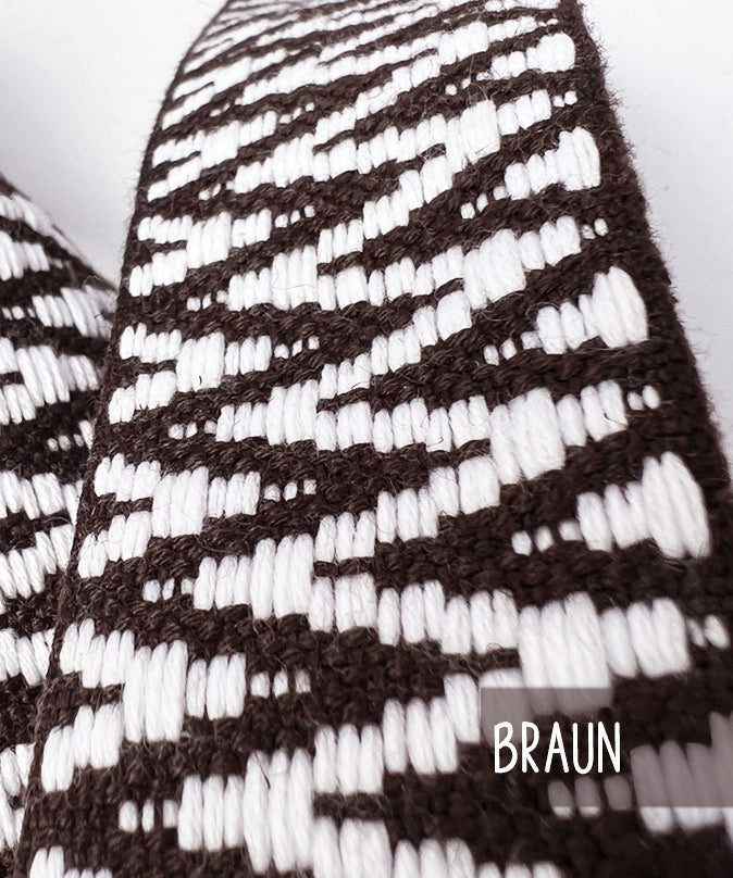 lenipepunkt-up-n-down-gurtband-4-cm-braun-meterware image 7