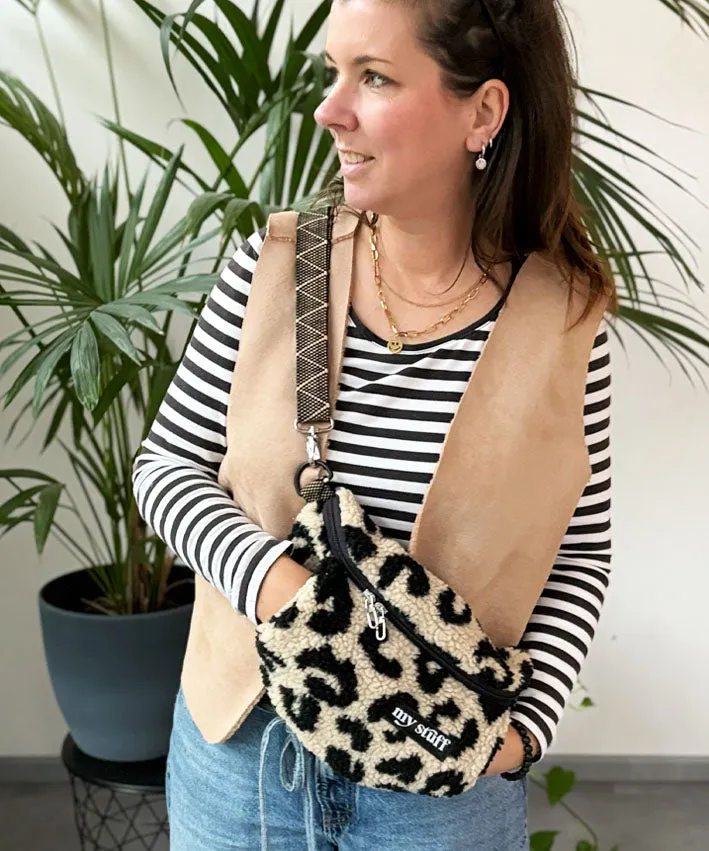 lenipepunkt-materialpakete-177-crossbody-muff-leo-teddy-creme image 1