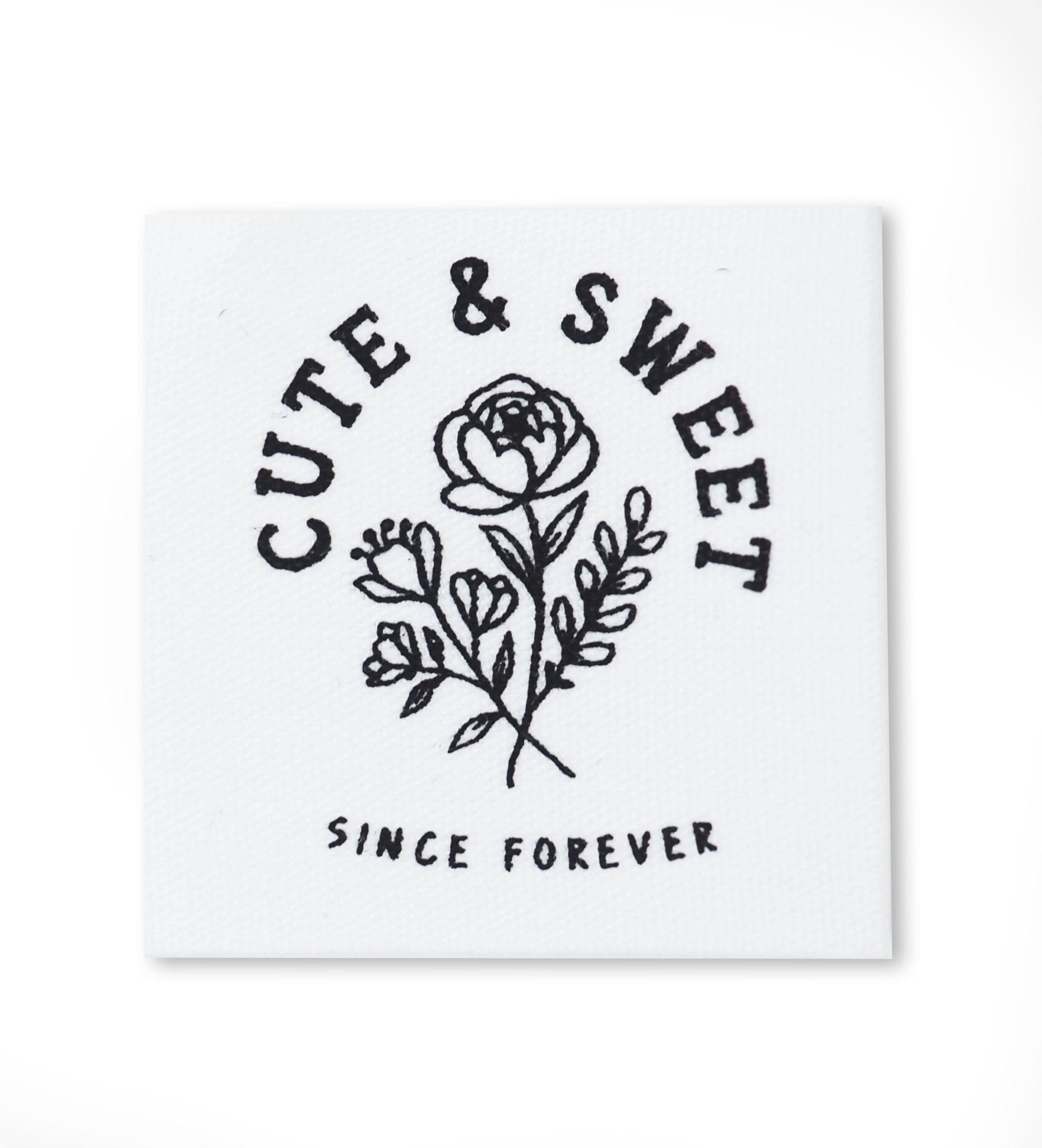 paul-clara-baumwoll-labels-cute-sweet-rose-etikett-4x4cm image 1