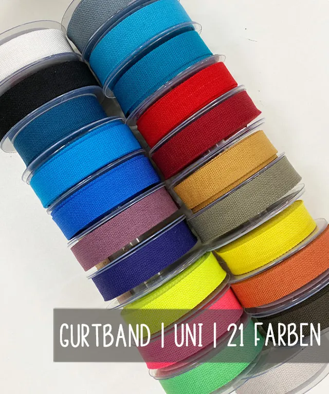 lenipepunkt-gurtband-3-cm-uni-grau-taschengurt-meterware image 1