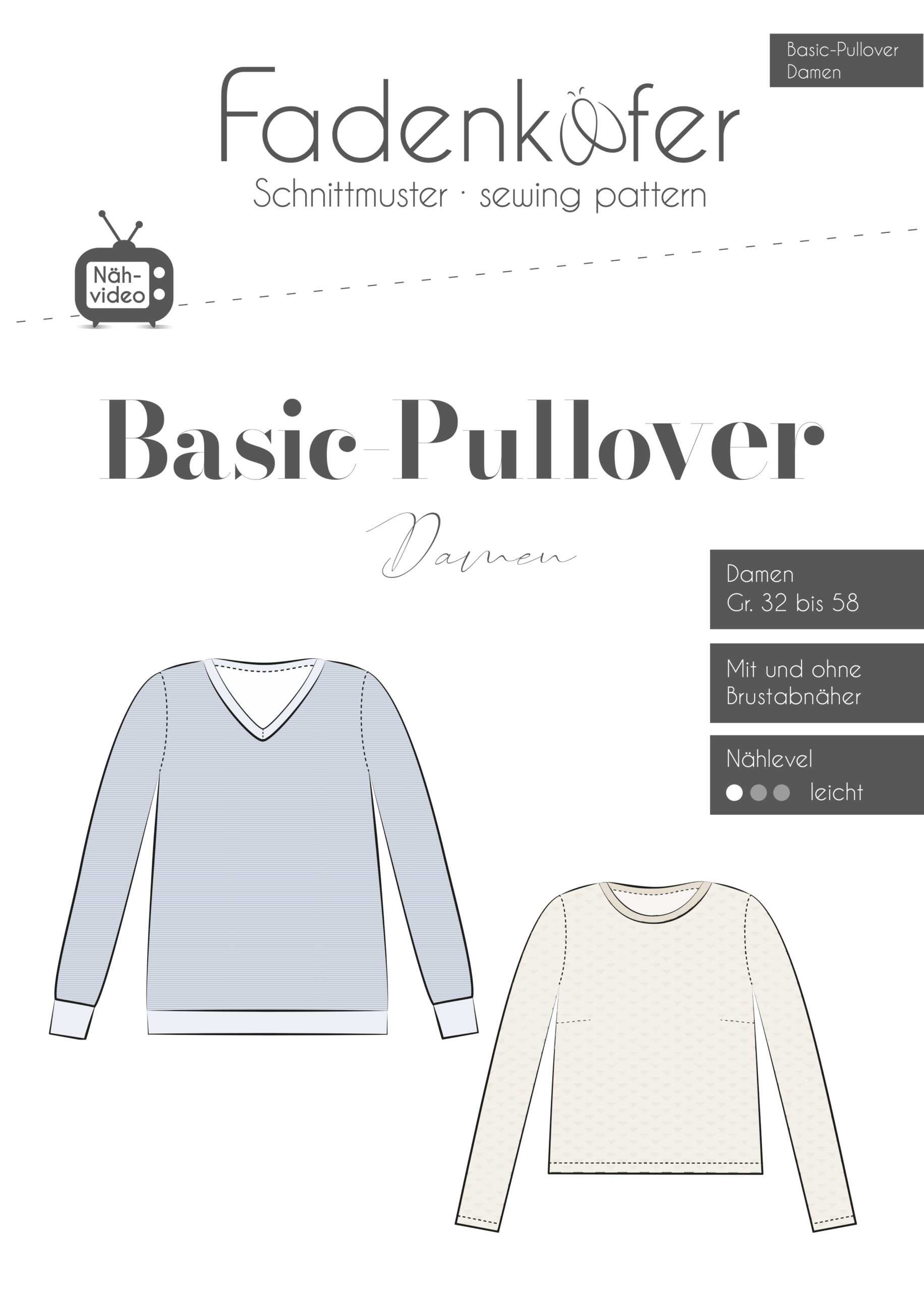 fadenk-fer-basic-pullover-damen-papierschnittmuster image 1