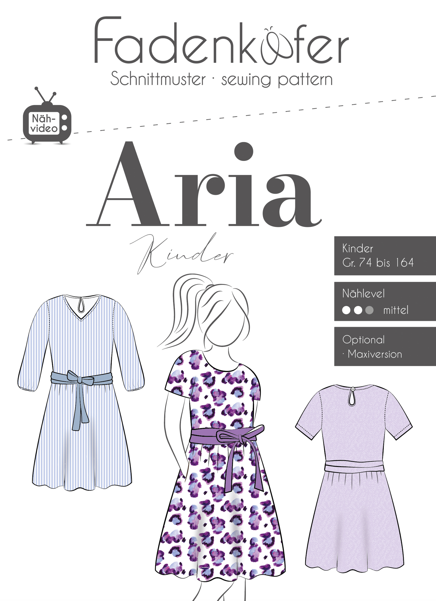 fadenk-fer-aria-papierschnittmuster-sommerkleid-74-164 image 1
