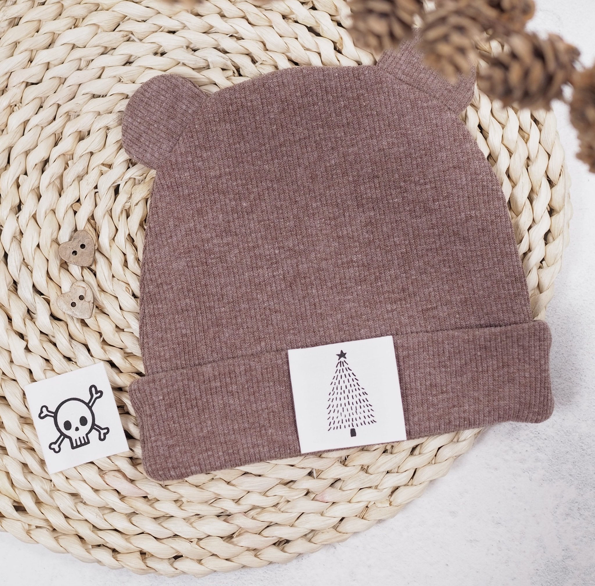 paul-clara-baumwoll-labels-totenkopf-label-3-5x3-5-cm-baumwolle image 2