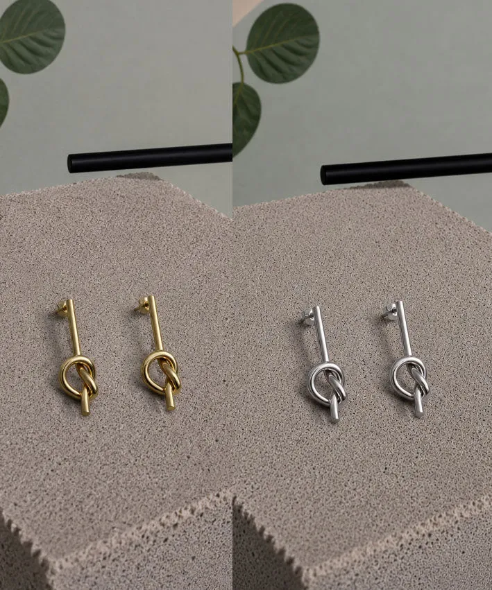 leni-pepunkt-knoten-ohrstecker-edelstahl-gold-37 image 1