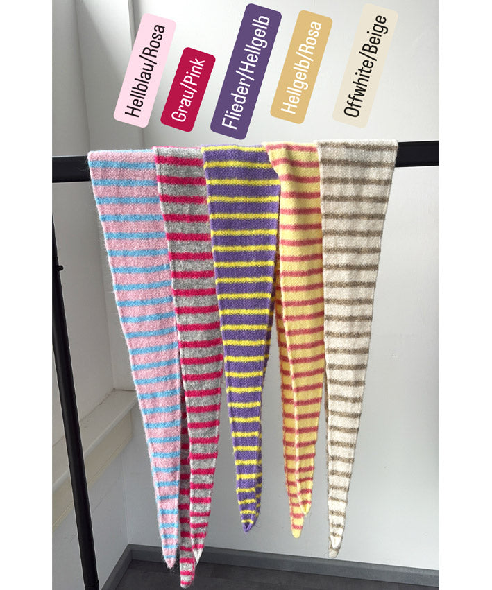 lenipepunkt-lena-wolltuch-ringel-rosa-orange-schal image 3