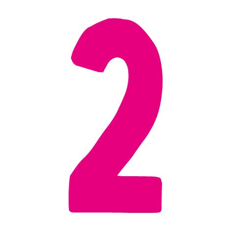 paul-clara-flock-patches-geburtstagszahlen-neonpink-iron-on image 3