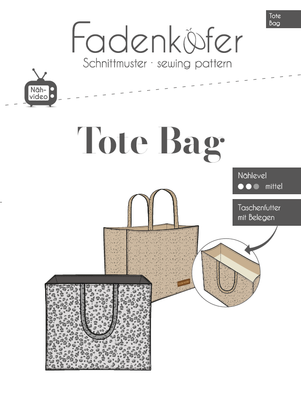 fadenk-fer-papierschnittmuster-tote-bag-tasche-onesize-mit-video image 1
