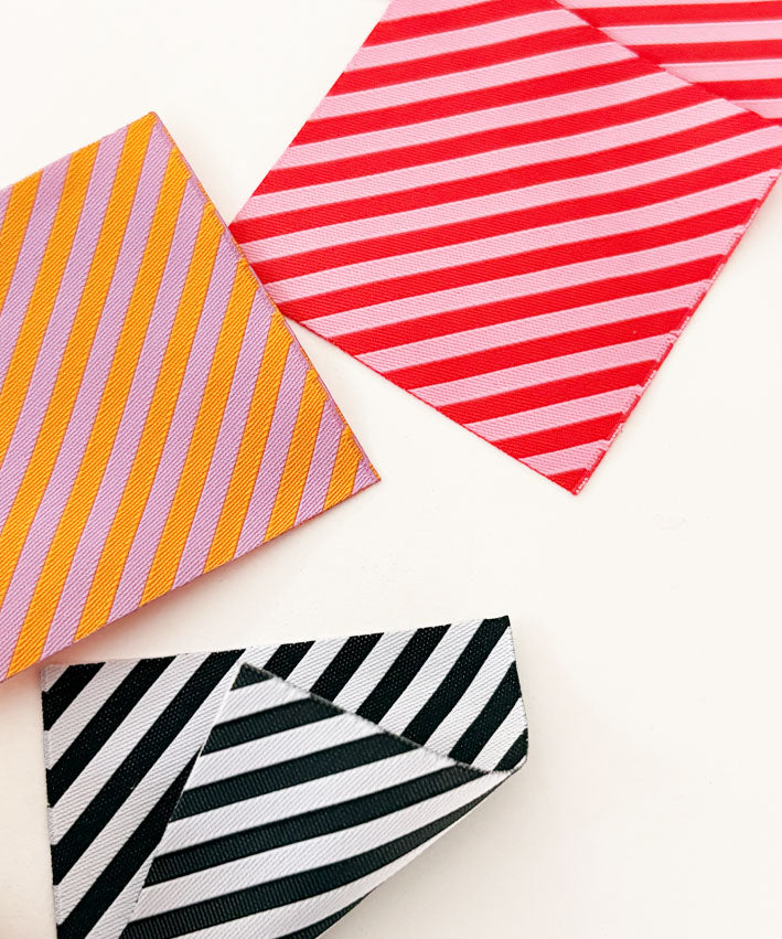 lenipepunkt-xl-patch-stripes-diagonal-schwarz-wei-6x6cm image 2