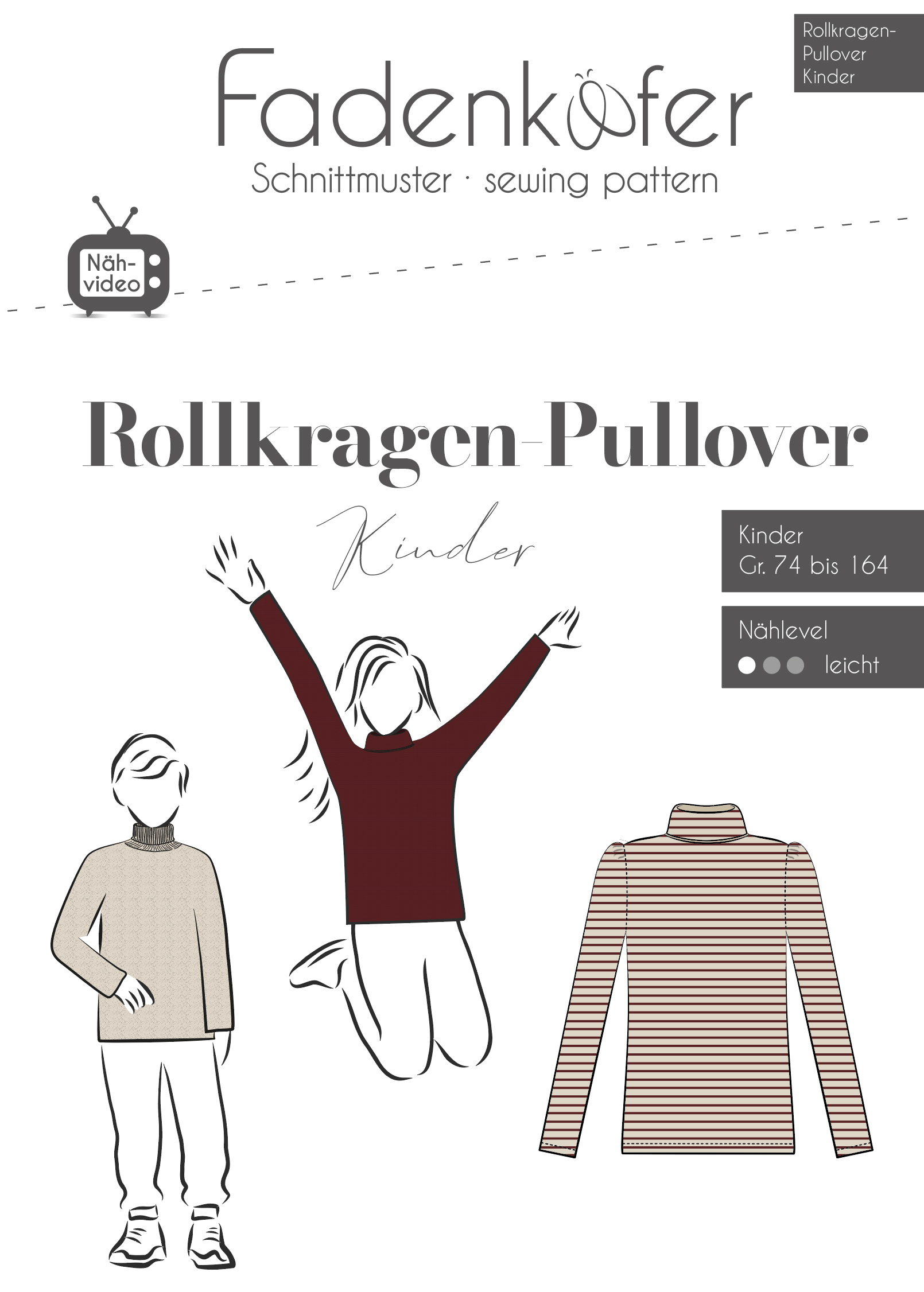 fadenk-fer-rollkragen-pullover-kinder-papierschnitt-74-164 image 1