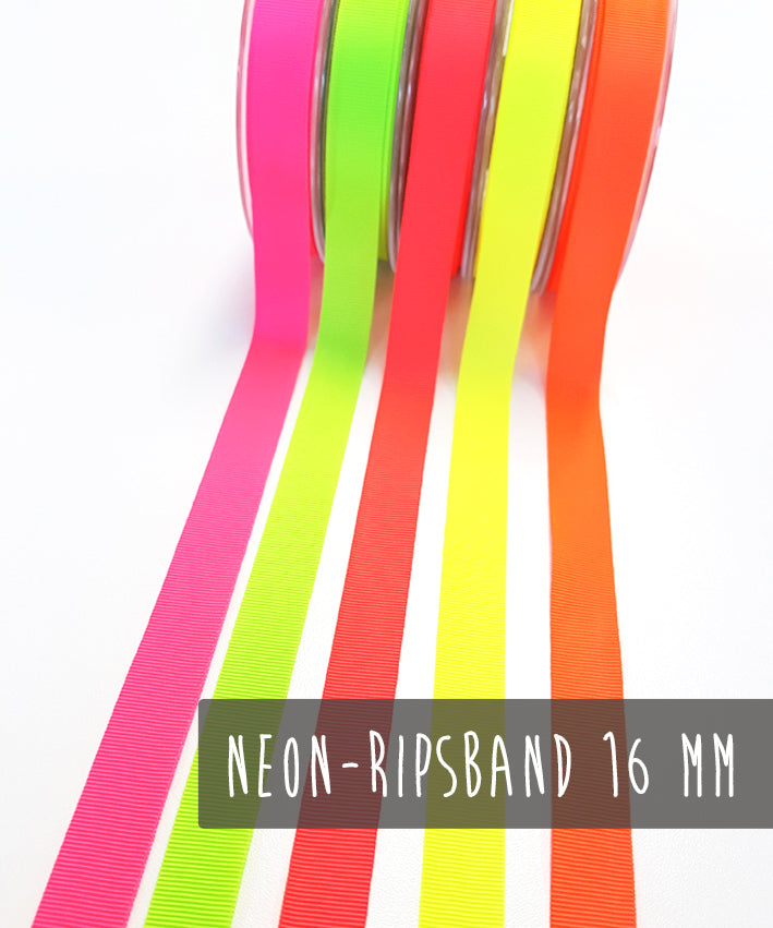 lenipepunkt-ripsband-16-mm-neonrot-meterware image 1