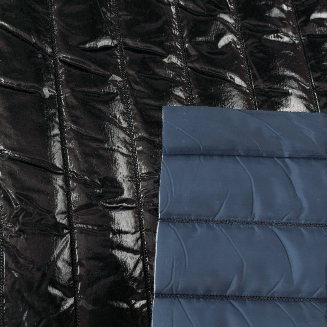 n-hfrosch-jacken-stepper-glossy-meterware-schwarz-steppstoff image 4