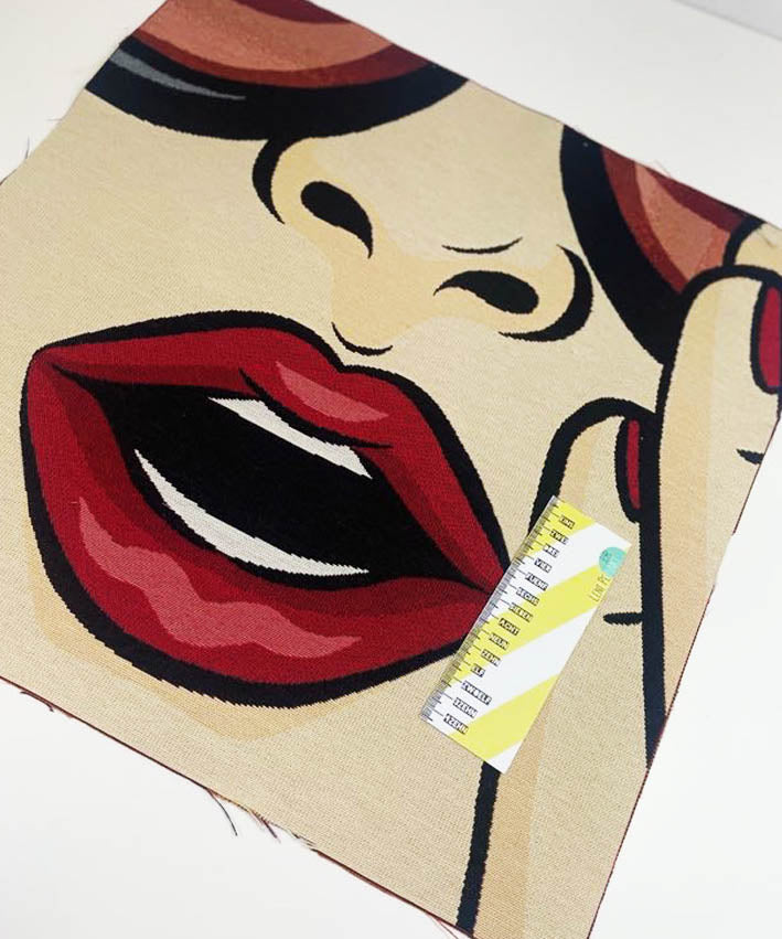 lenipepunkt-gobelin-panel-pop-art-mund-bob-47x47-cm image 3