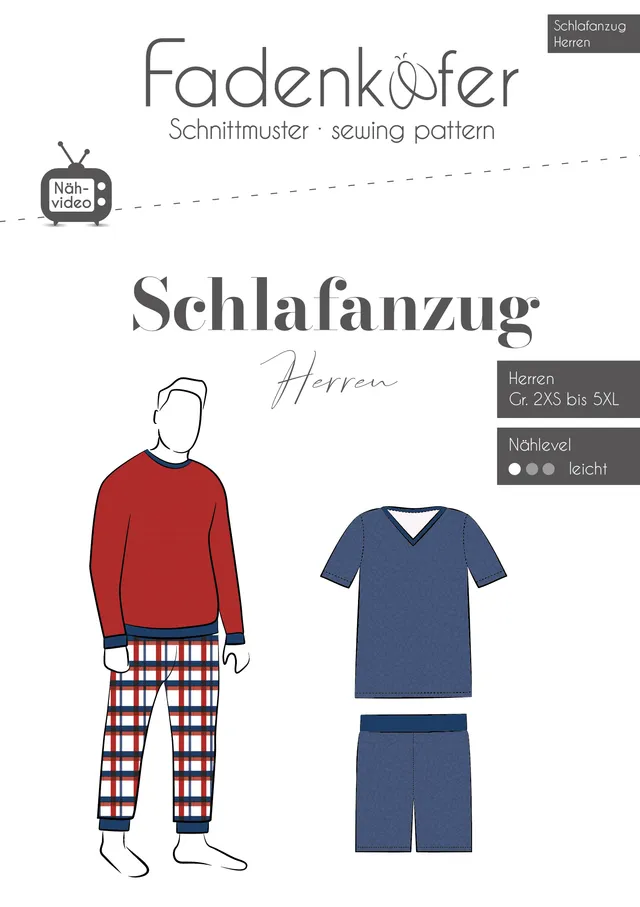 fadenk-fer-schlafanzug-herren-papierschnittmuster-2xs-5xl-pyjama image 1