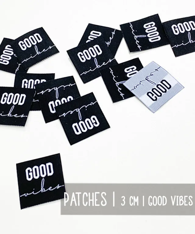 lenipepunkt-goodvibes-patch-aufn-her-schwarz-wei-3x3-cm image 1