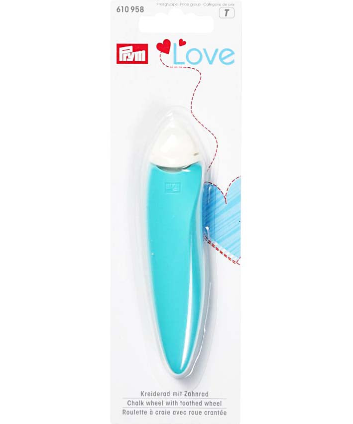 prym-love-kreiderad-stift-t-rkis-mit-zahnrad-schneiderkreide image 1