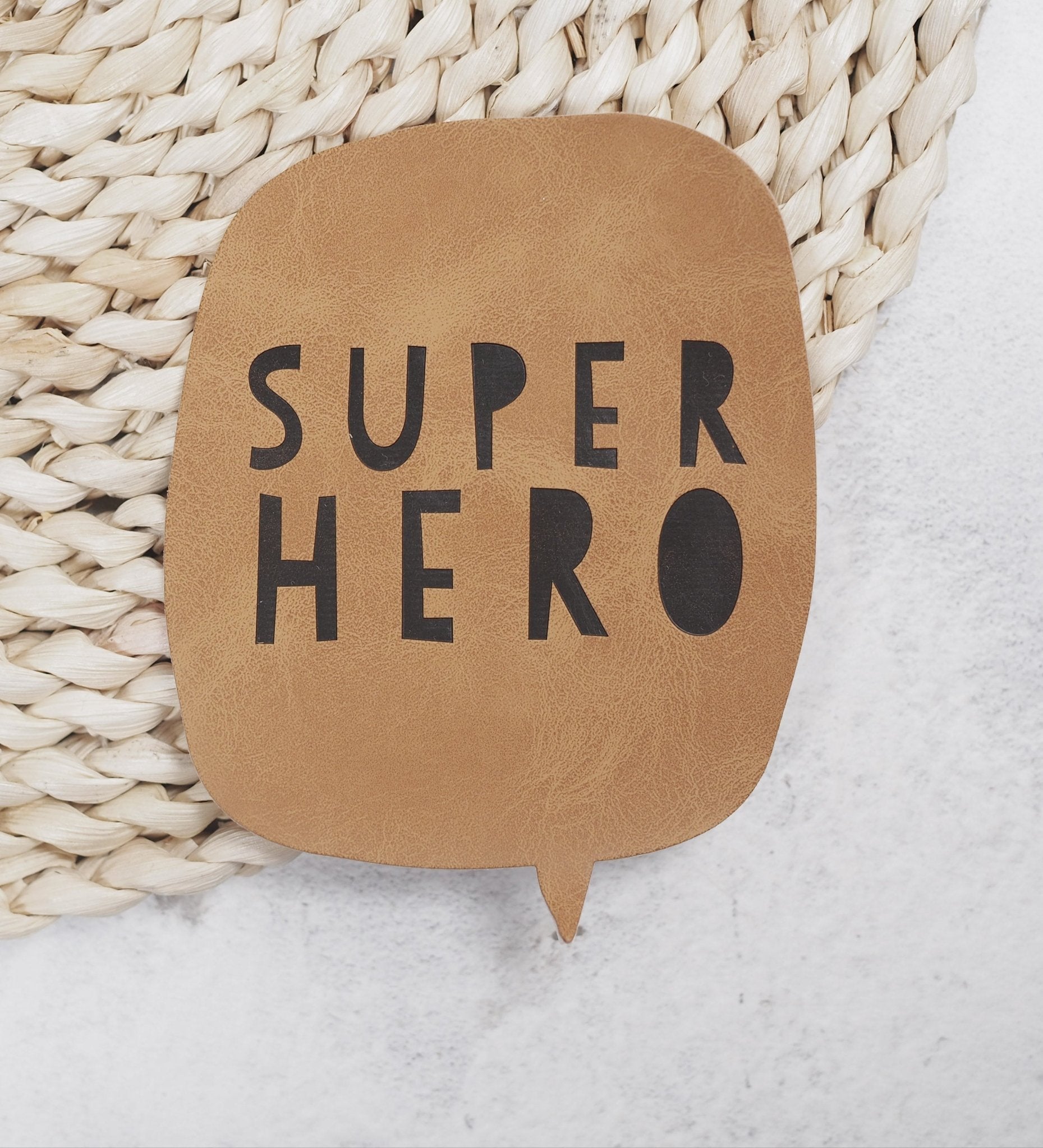 paul-clara-kunstleder-labels-superhero-sprechblase-xxl-iron-on image 2
