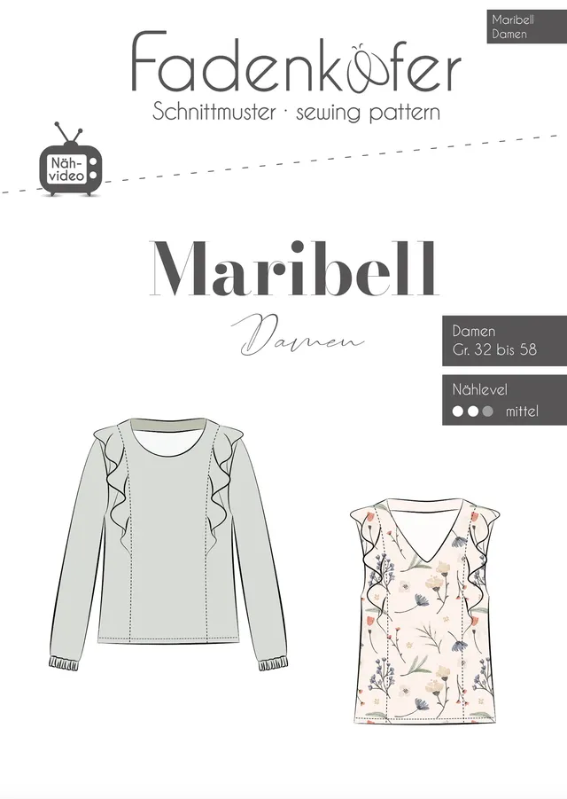 fadenk-fer-maribell-damen-bluse-papierschnitt-gr-32-58 image 1