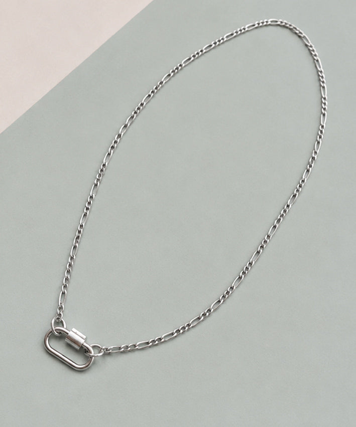 lenipepunkt-kette-karabiner-silber-22-edelstahl-40cm image 2