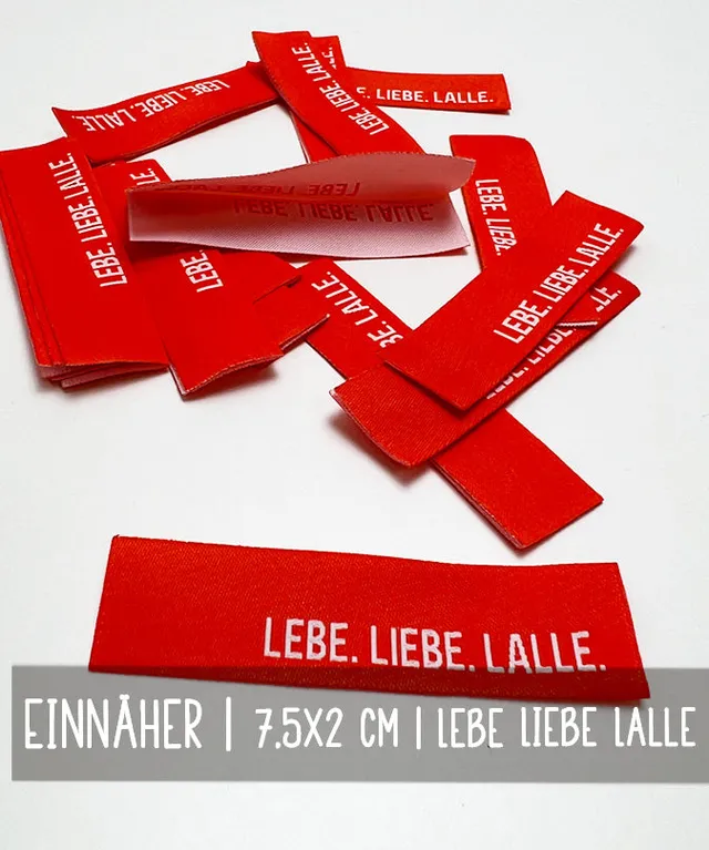 lenipepunkt-lebe-liebe-lalle-patch-einn-her-orange-wei image 1