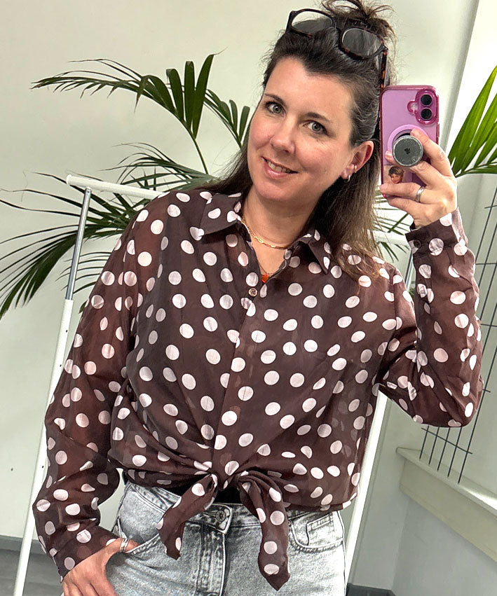 lenipepunkt-polka-dots-bluse-rosa-durchscheinend-onesize-lyocell image 7