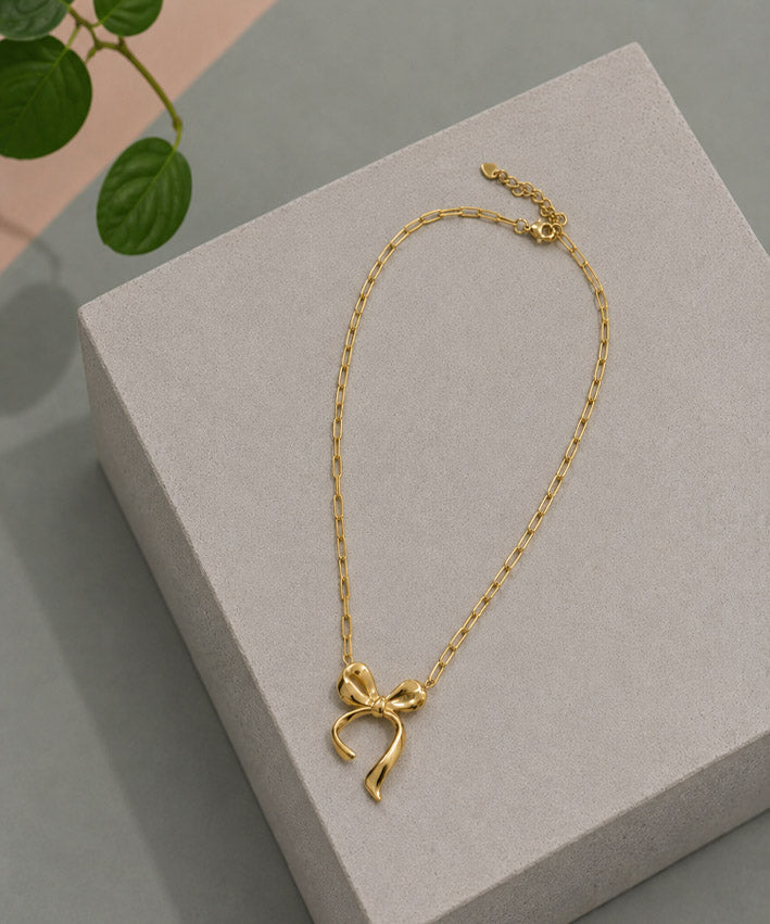 lenipepunkt-kette-schleife-gold-edelstahl-40-cm-26-schmuck image 1