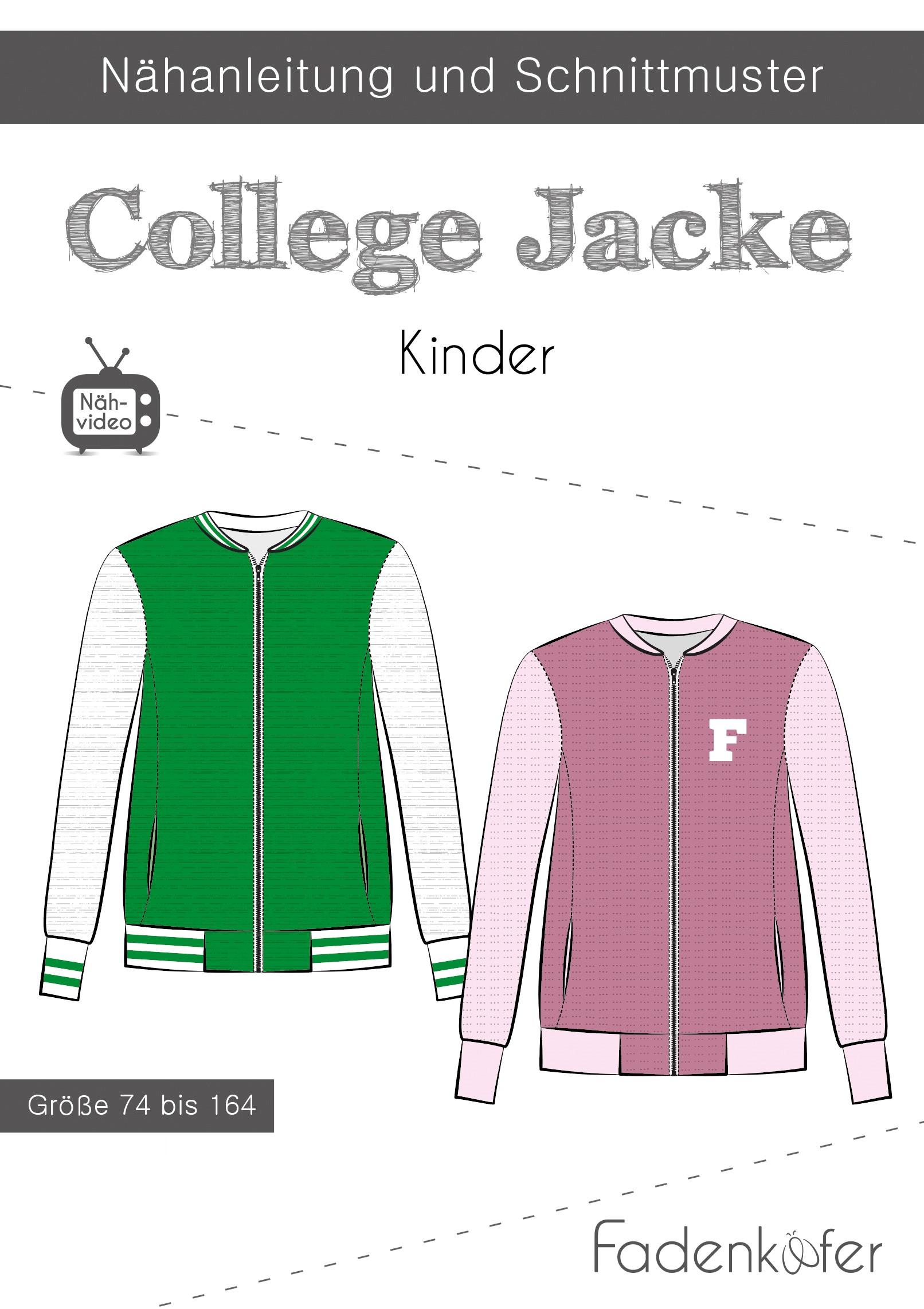 fadenk-fer-papierschnitt-college-jacke-kinder-74-164-sweat image 1