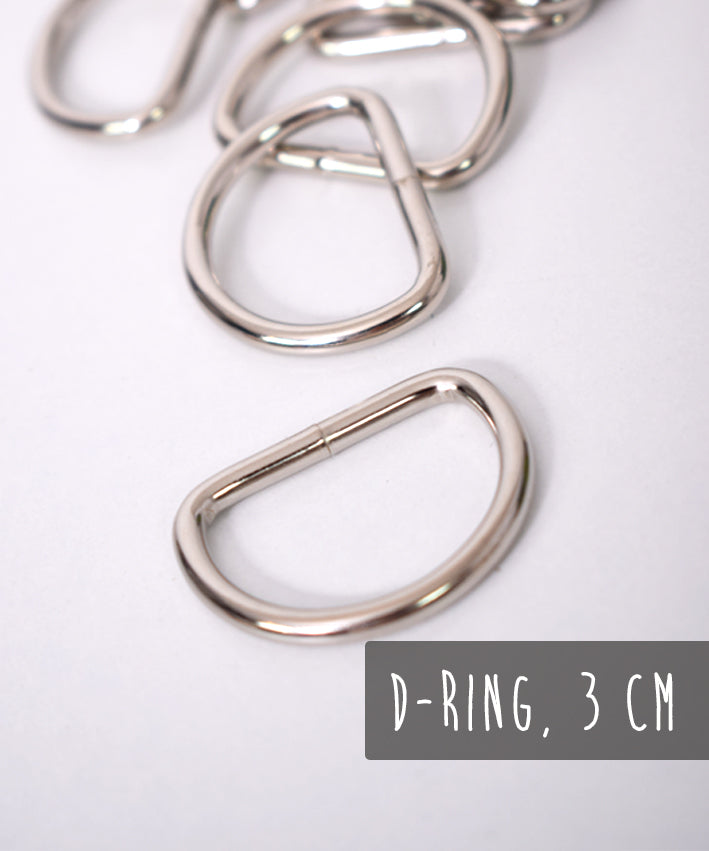 lenipepunkt-d-ring-30-mm-silber-kurzwaren-gurtband-taschen image 1