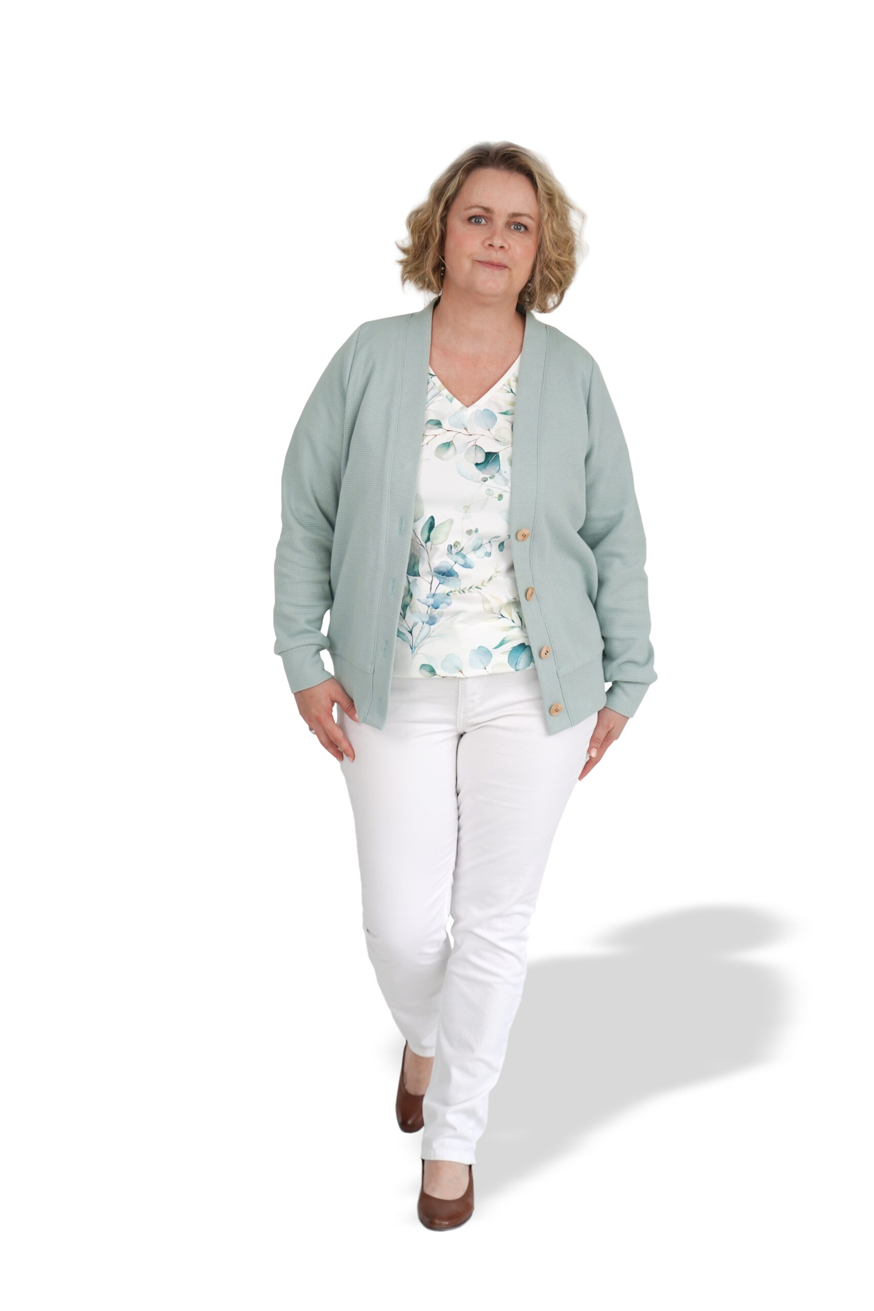 fadenk-fer-karo-strickjacke-schnittmuster-damen-32-58-mit-kn-pfen image 3