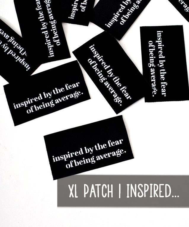 lenipepunkt-xl-patch-fear-of-being-average-aufn-her-7x3-5-cm image 1