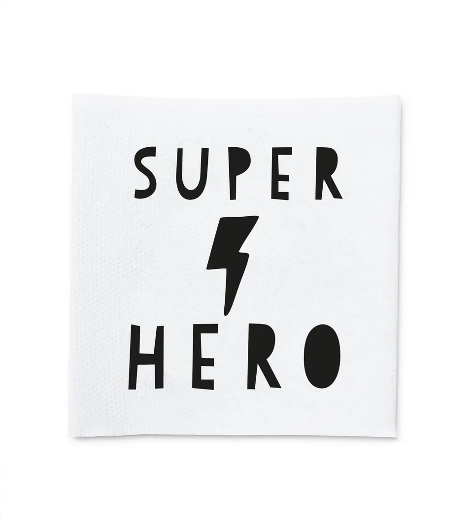 paul-clara-baumwolllabels-super-hero-label-4x4-cm image 1