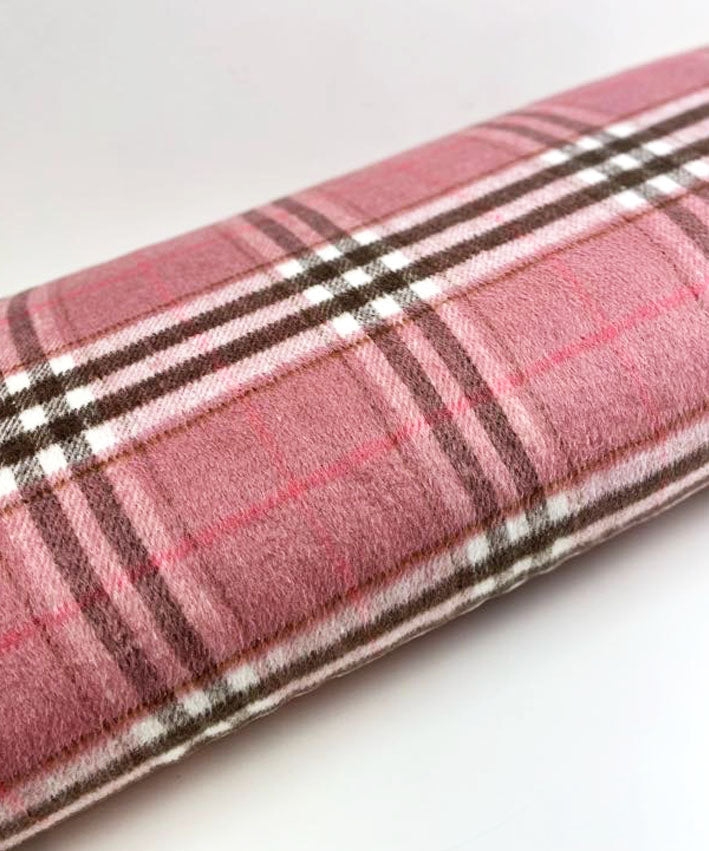 lenipepunkt-mantelstoff-karo-rosa-braun-150cm-meterware image 4