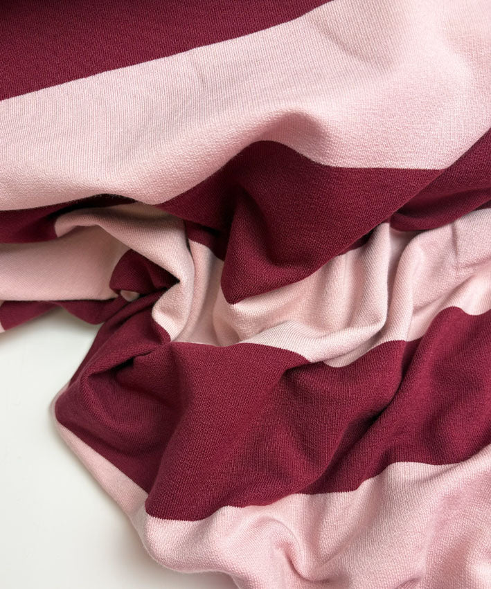 frenchterry-blockstreifen-stoff-baumwolle-pink-sand-rosa image 4