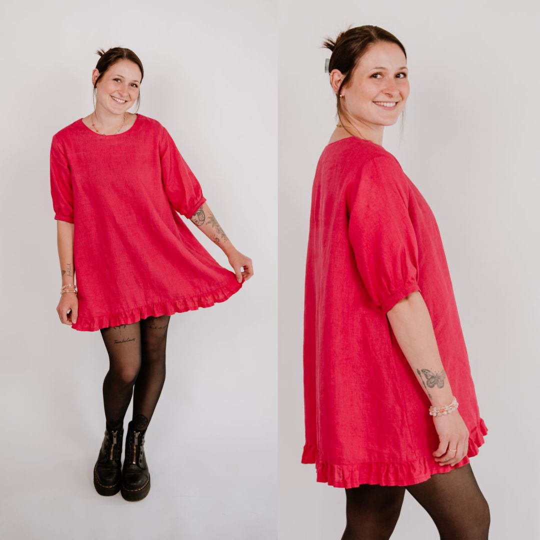 sew-simple-damen-mikele-bluse-kleid-pdf-schnittmuster-a-linie image 3