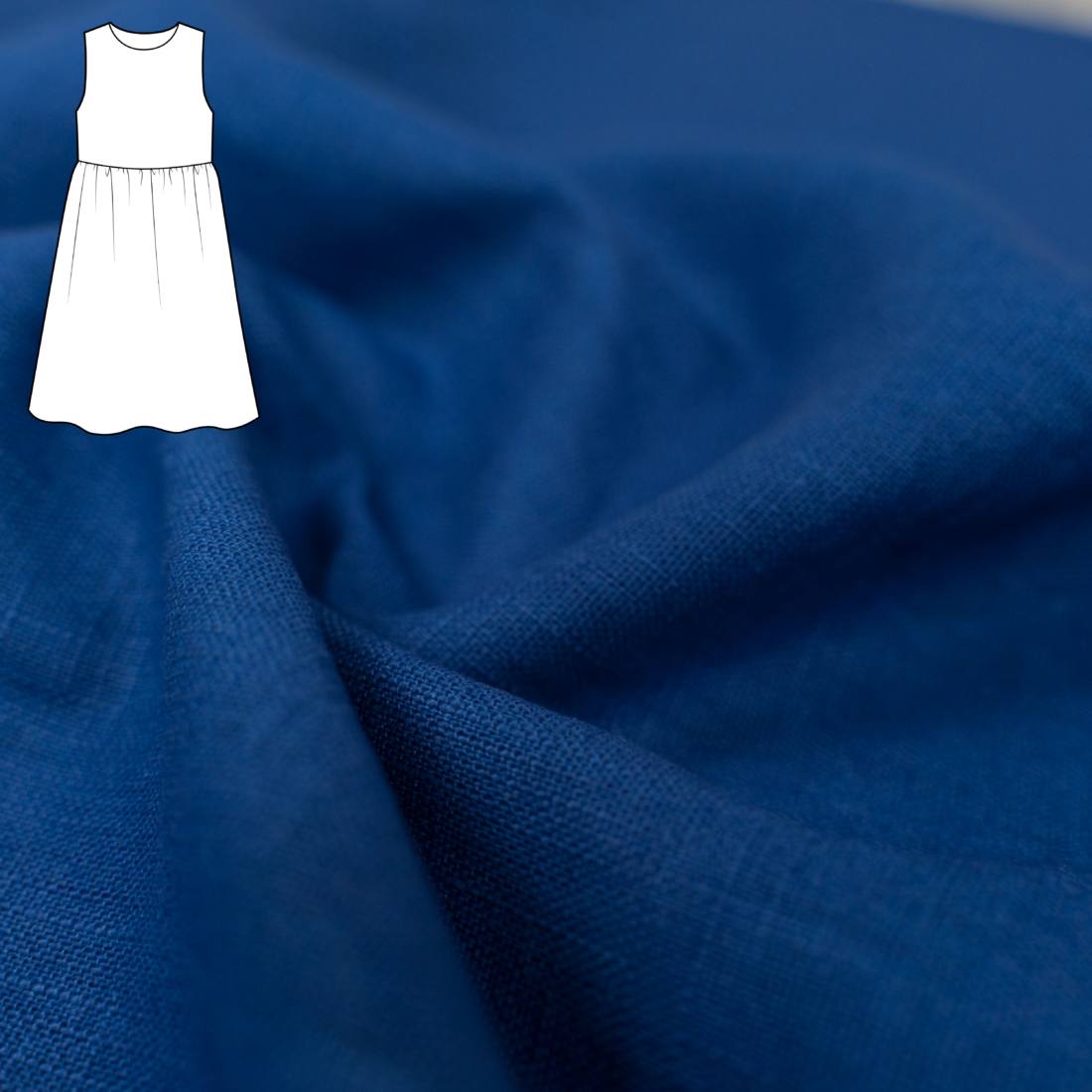 n-hfrosch-meriah-n-hpaket-leinen-stoff-blau-kleid image 1