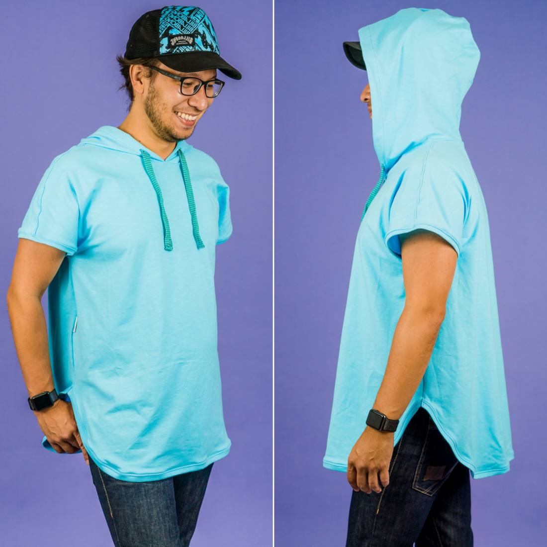 n-hfrosch-papierschnittmuster-unisex-hoodie-pintar-kurzarm image 7