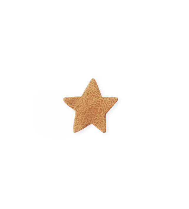 paul-clara-mini-stern-kunstleder-patch-iron-on image 1