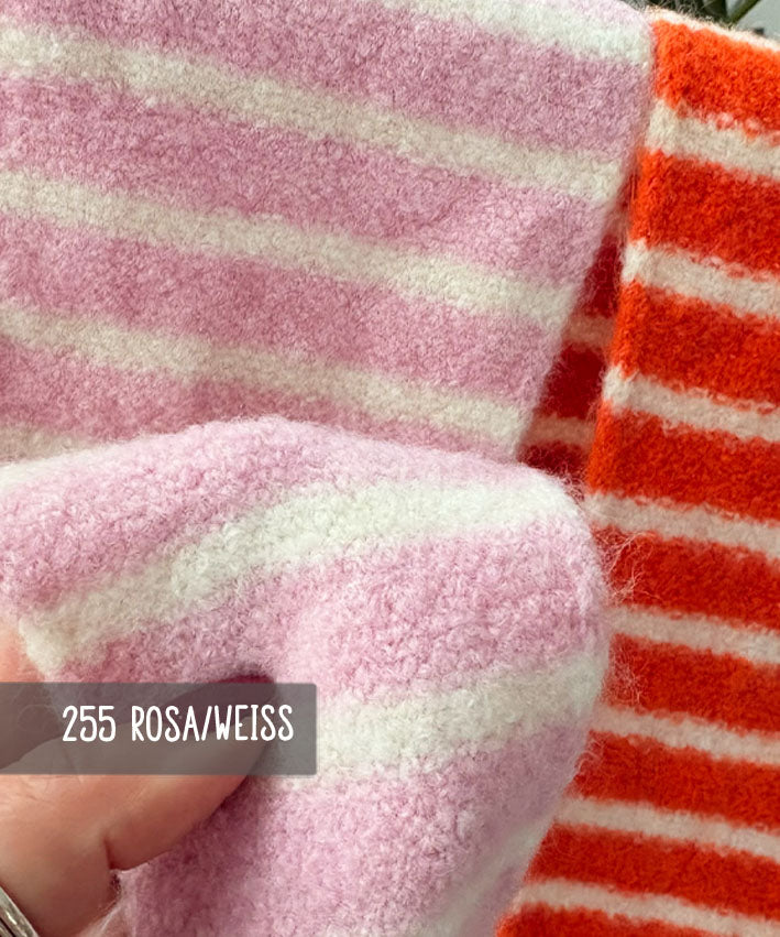 lenipepunkt-lena-wolltuch-ringel-rosa-orange-schal image 5