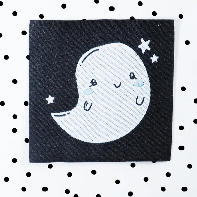paul-clara-weblabels-gespenst-weblabel-schwarz-4x4cm image 1