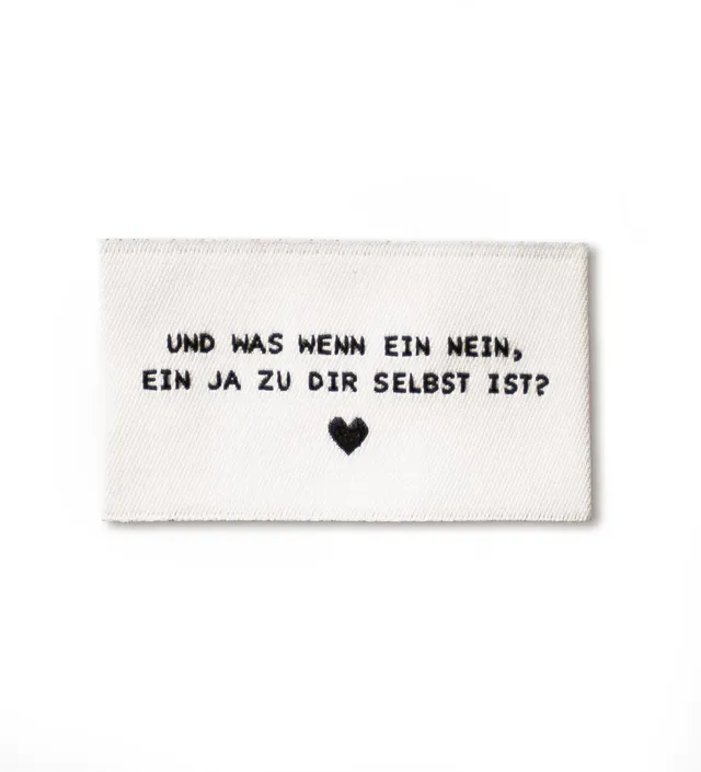 paul-clara-weblabels-ja-zu-dir-selbst-weblabel-3-5-cm-polyester image 1