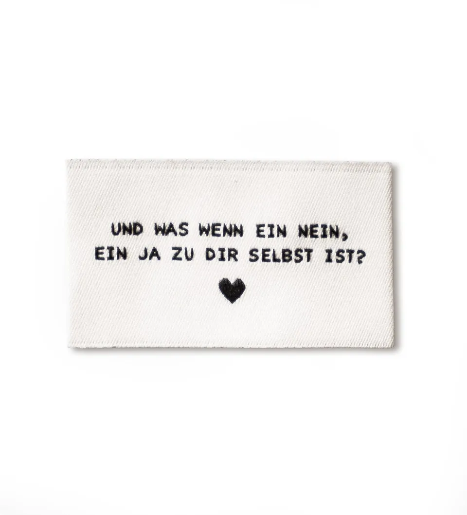 paul-clara-weblabels-ja-zu-dir-selbst-weblabel-3-5-cm-polyester image 1