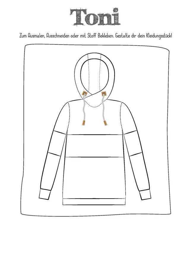 fadenk-fer-designvorlagen-hoodie-toni-damen-kapuzenpulli image 1