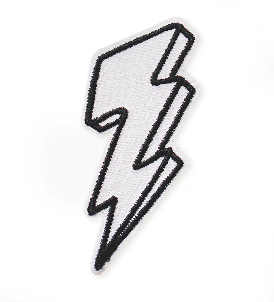 paul-clara-patch-blitz-gewebter-b-gelpatch-3-x-7-cm-iron-on image 1