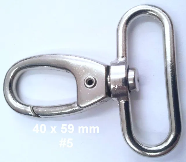 jajasio-taschenzubeh-r-5-karabinerhaken-40-mm-5-st-ck-drehbar image 1