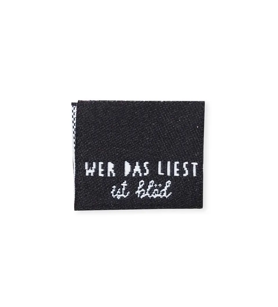paul-clara-weblabels-klapp-weblabel-wer-das-liest-ist-bl-d-schwarz image 1