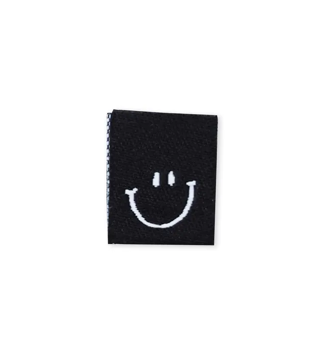 paul-clara-weblabels-smile-klapp-weblabel-schwarz-ko-tex image 1