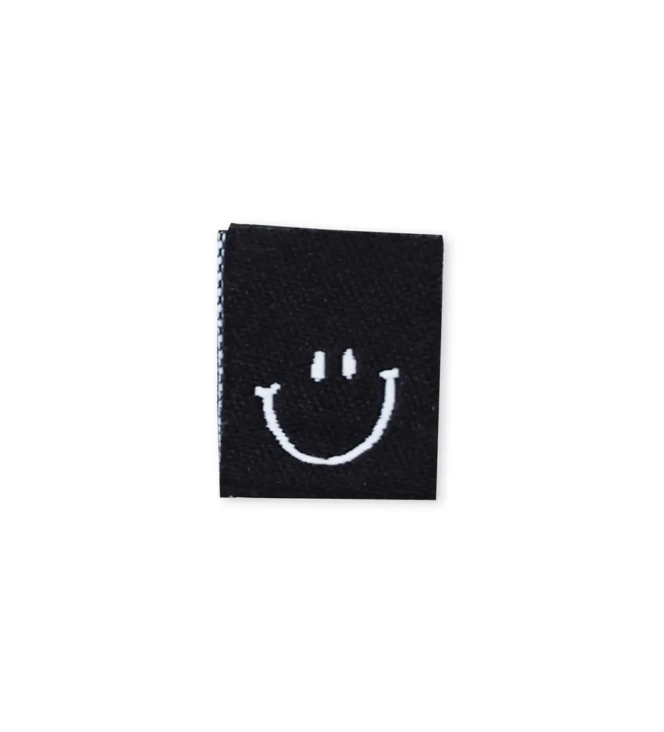 paul-clara-weblabels-smile-klapp-weblabel-schwarz-ko-tex image 1
