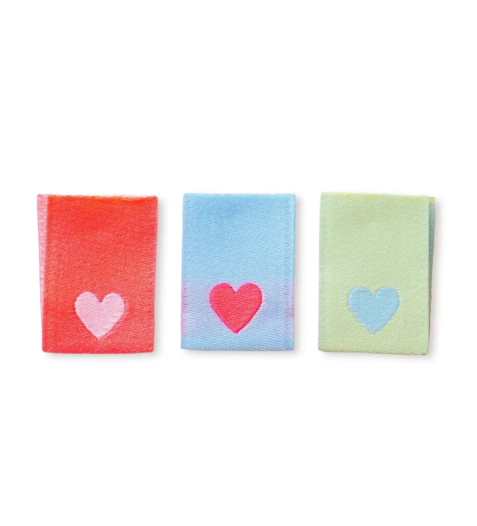 paul-clara-weblabels-klapp-weblabel-herzen-3er-set-kotex image 1
