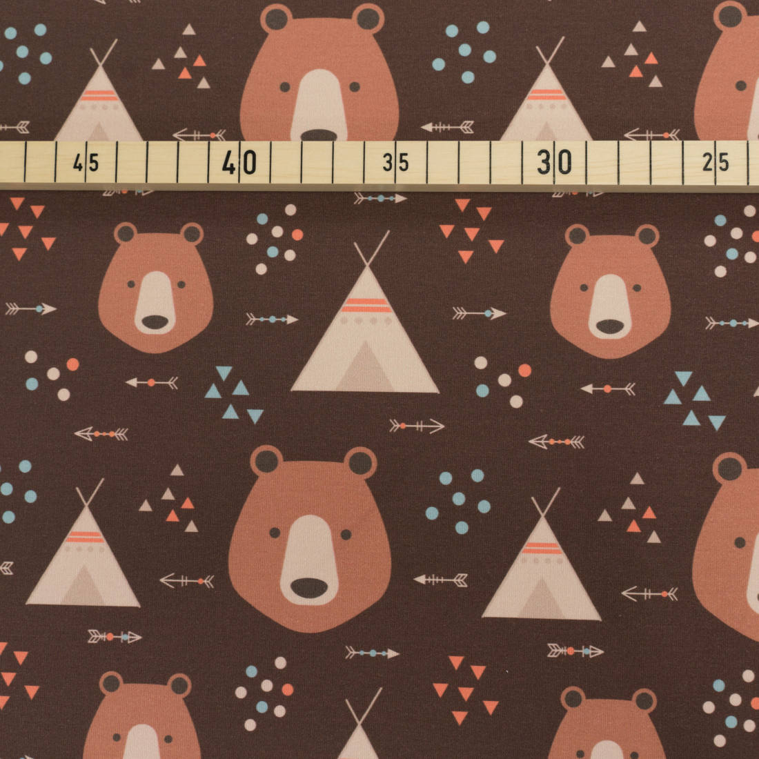 n-hfrosch-stoffe-french-terry-tipi-b-r-braun-meterware image 2