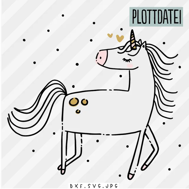 paul-clara-plottdateien-einhorn-thilda-plottervorlage-download image 1