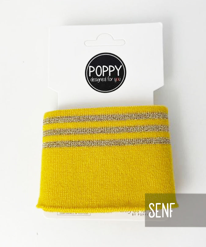 lenipepunkt-streifen-lurex-fertig-b-ndchen-cuffs-t-rkis image 4